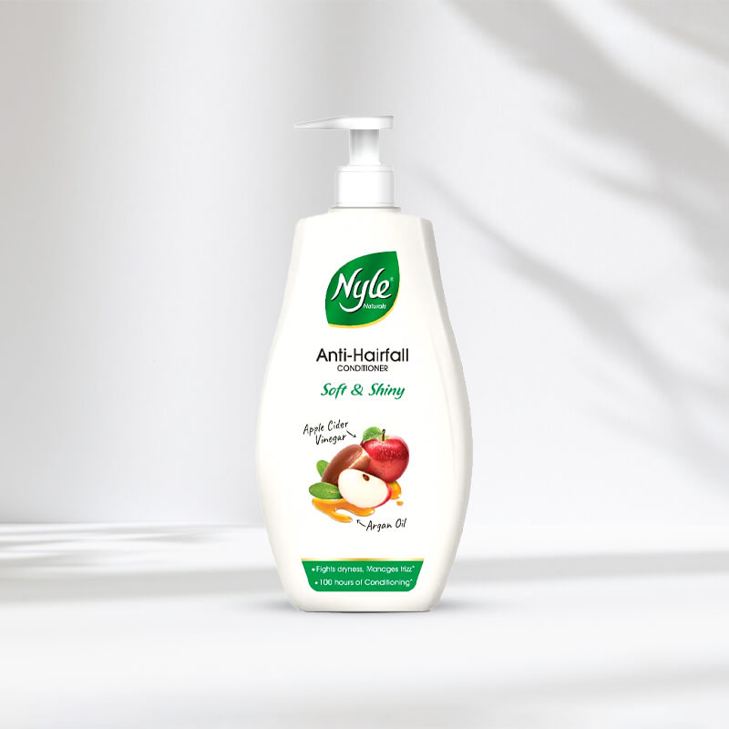 NYLE ANTI HAIRFALL SHAMPOO SOFT & SHINY labels