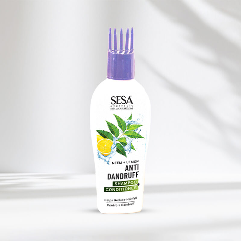 SESA ANTI-DANRUFF SHAMPOO+CONDITIONER labels