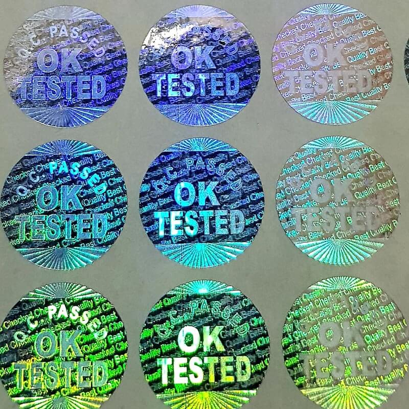 HOLOGRAMS labels manufacturers